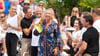 Mit "Discofoot" präsentierte Moderatorin Andrea Kiewel einen etwas anderen Fußball im ZDF-Fernsehgarten.