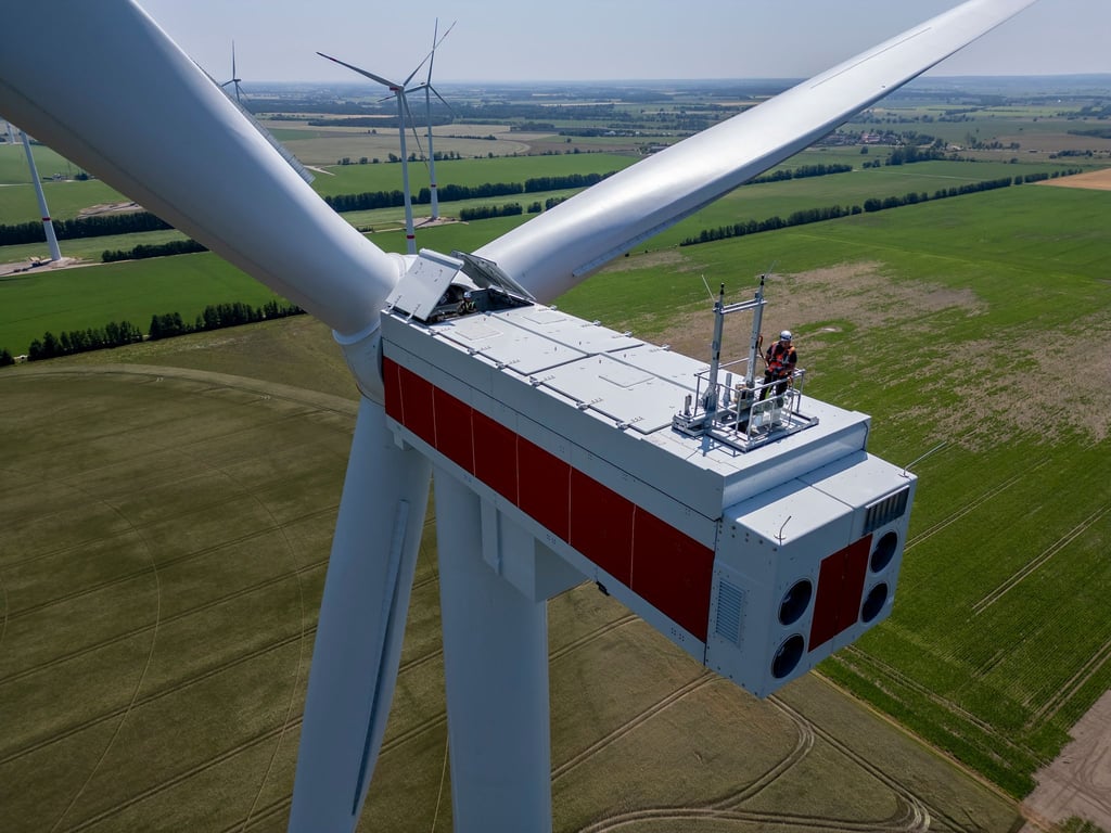 Im Windpark Elster (Landkreis Wittenberg) sind vergangenen Monat neue Anlagen in Betrieb genommen worden. (Archivbild)