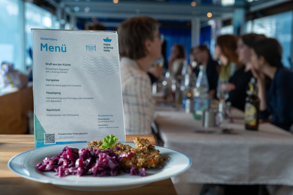 Am sogenannten Dinner4Zero auf dem Bürgerforschungsschiff können bis zu 20 Personen teilnehmen.