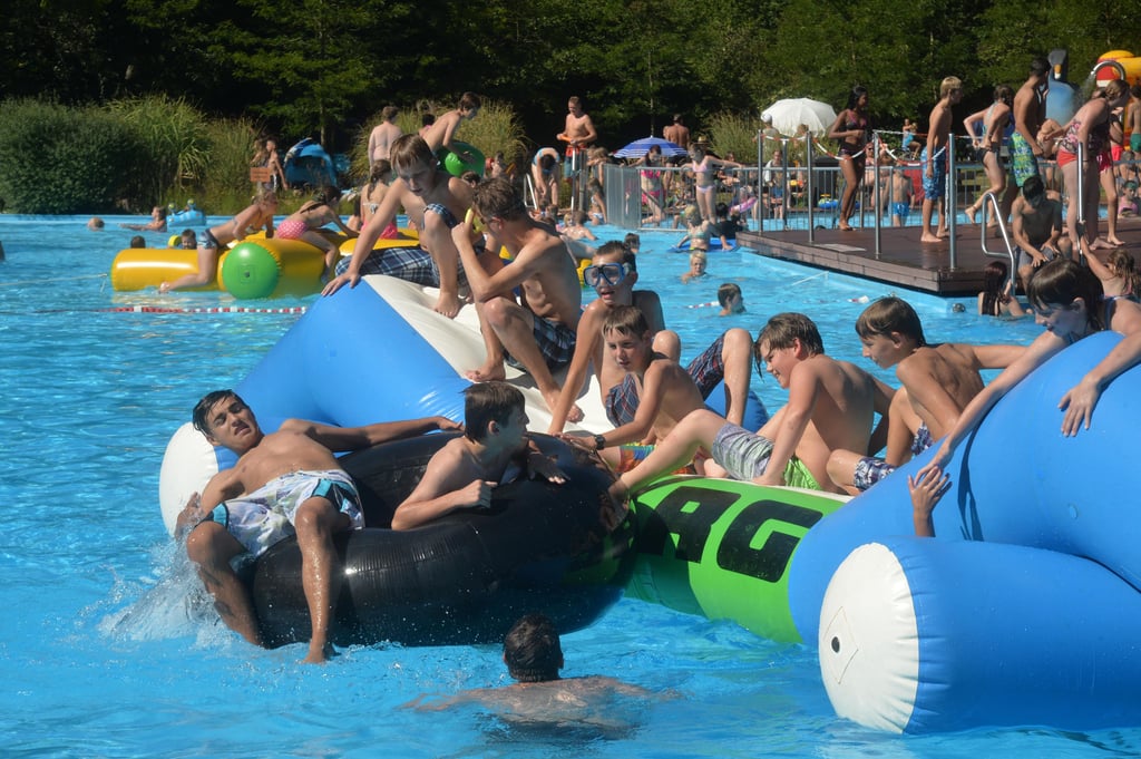 Spaß im Ascherslebener Freibad – ein Foto aus dem Jahr 2016.