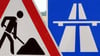 Die Mittelleitplanke muss nach einem Unfall auf der A2 bei Magdeburg repariert werden.