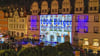 Videoshow aus dem Jahr 2024 in Naumburg: Damals wurden Filme und Laser-Animationen auf die Rathausfassade projiziert. In deisem Jahr soll die Aktion nicht stattfinden.&nbsp;