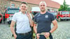 Yves Hummelt, Björn Gmell und die anderen Wolmirstedter Feuerwehrleute schauen sich schon mal auf der Schlossdomäne um.