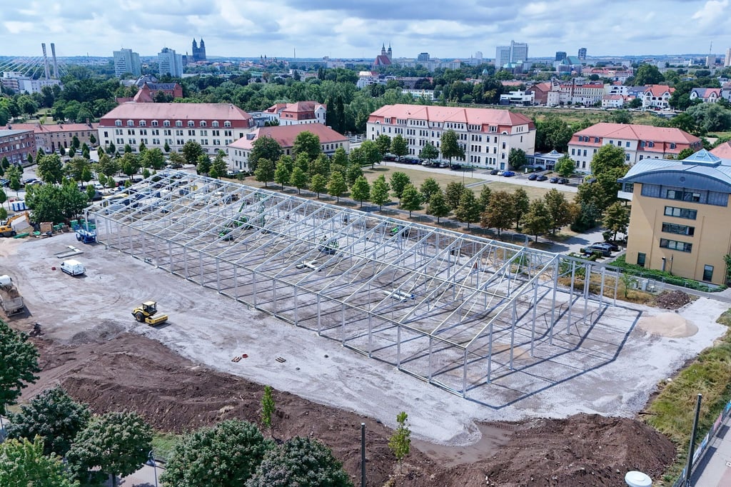 Im September soll das Gerichtsgebäude fertig sein für den Prozess.