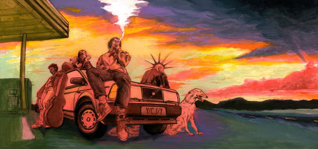 Key Visual von „Keep Driving“: Das Artwork vermittelt gut die Atmosphäre des Spiels.