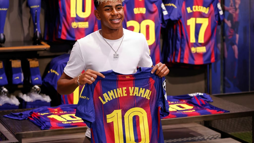 Weiter aus Messis Spuren: Lamine Yamal.