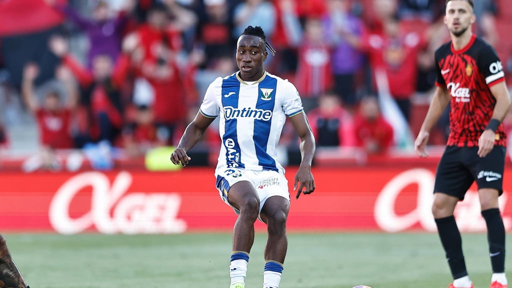 Yan Diomande in einem La-Liga-Spiel für Leganes.