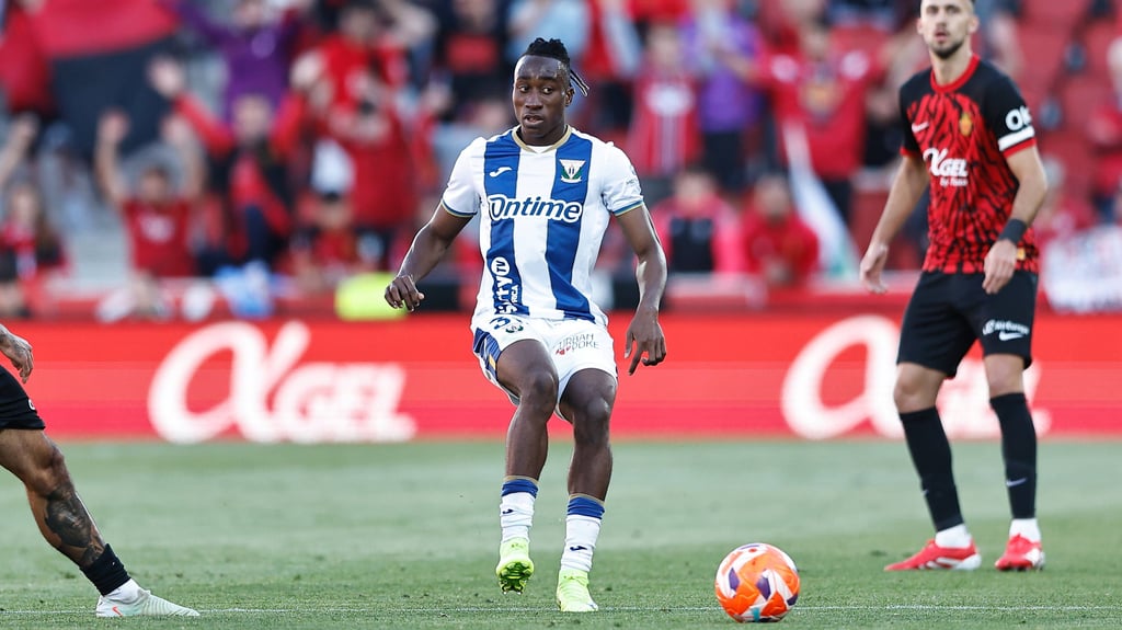 Yan Diomande in einem La-Liga-Spiel für Leganes.
