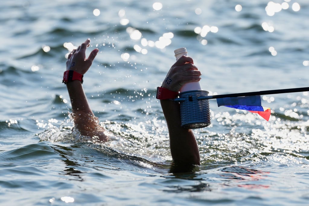 Auch Getränke halfen nicht jeder Schwimmerin ausreichend.
