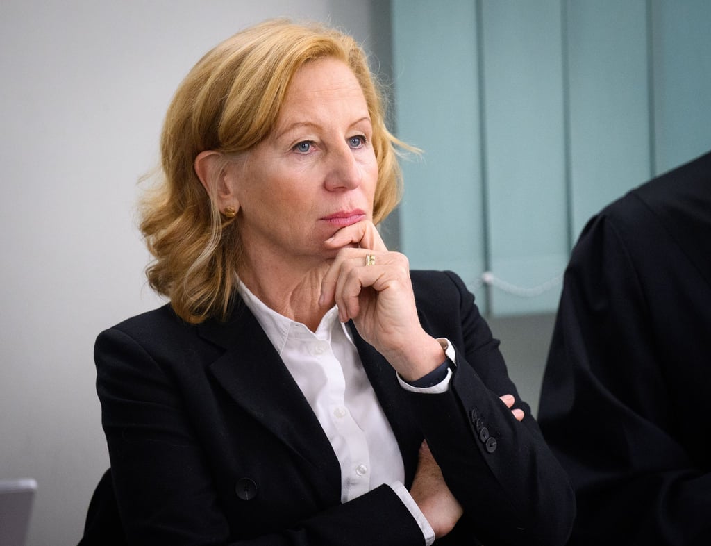 Patricia Schlesinger, ehemalige Intendantin des RBB, beim Prozess am Landgericht Berlin. (Archivbild)