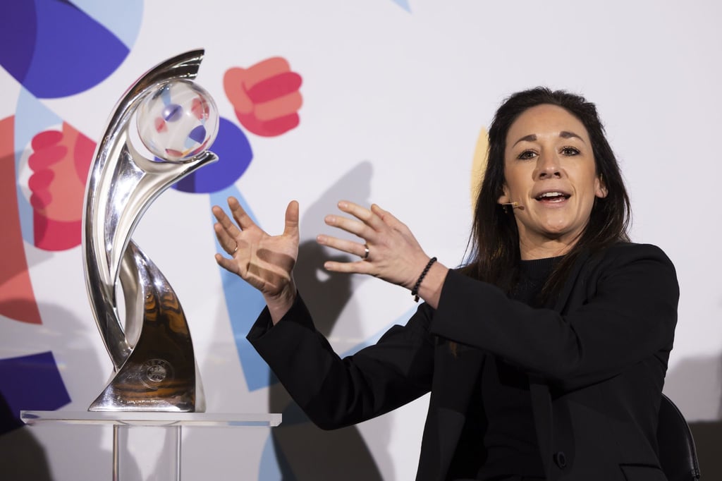 Nadine Keßler freut sich über eine bisher erfolgreiche EM