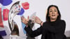 Nadine Keßler freut sich über eine bisher erfolgreiche EM