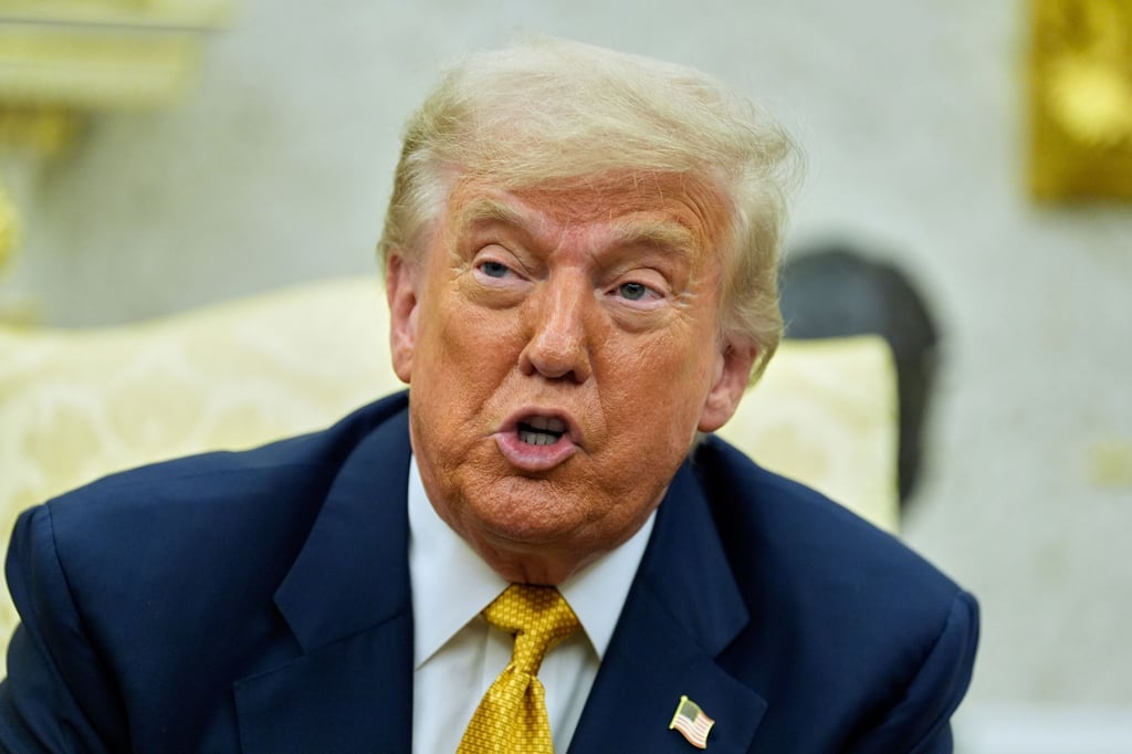 Not amused: US-Präsident Trump.