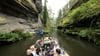 Der Natur ganz nah: Auch Kahnfahrten für Touristen gibt es jetzt wieder in der Edmundsklamm.