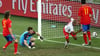 Gelson Fernandes (2.v.r) erzielte 2010 ein historisches WM-Tor für die Schweiz.