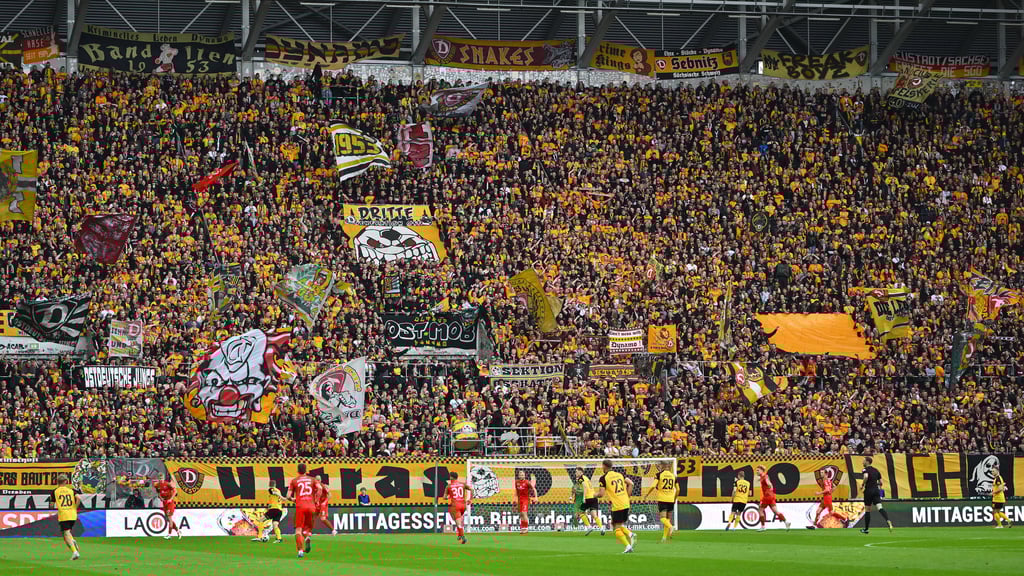 Ganz klar: Beim Spiel zwischen Dynamo Dresden und dem FCM wird es höchst hitzig und lautstark zugehen.