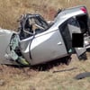 Ein Auto überschlug sich bei einem Unfall auf der L151 nahe Eisleben.