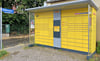 Die DHL-Packstation in der Ulrichsstraße in Tangermünde – die einzige und an etlichen Tagen mit ihren 74 Fächern nicht ausreichend. 