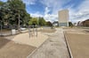 Auf der Abrissfläche in der Schill-Straße entsteht ein Spielplatz.