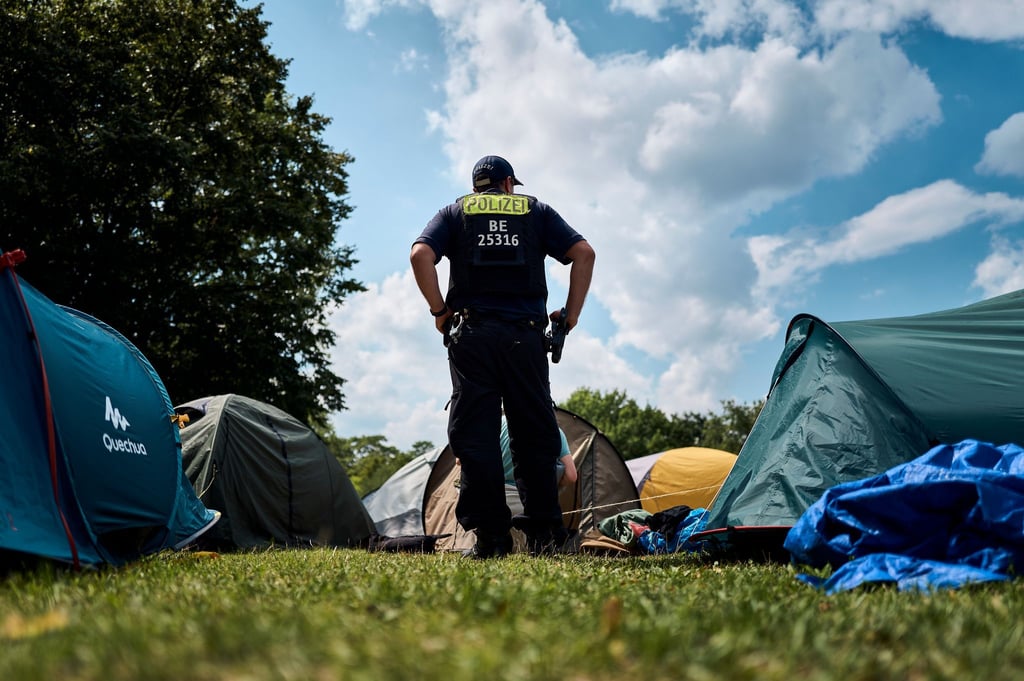 Das Camp musste am Montag auf Anordnung der Polizei umziehen. (Archivbild)