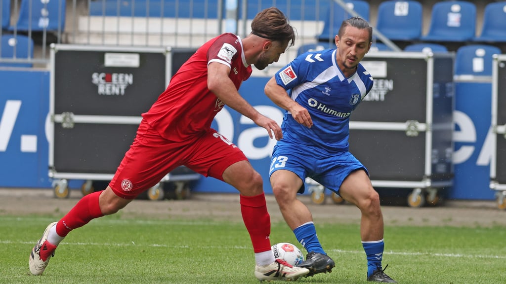 Baris Atik erzielte eines von zwei Toren für den 1. FC Magdeburg beim Test gegen Rot-Weiss Essen.