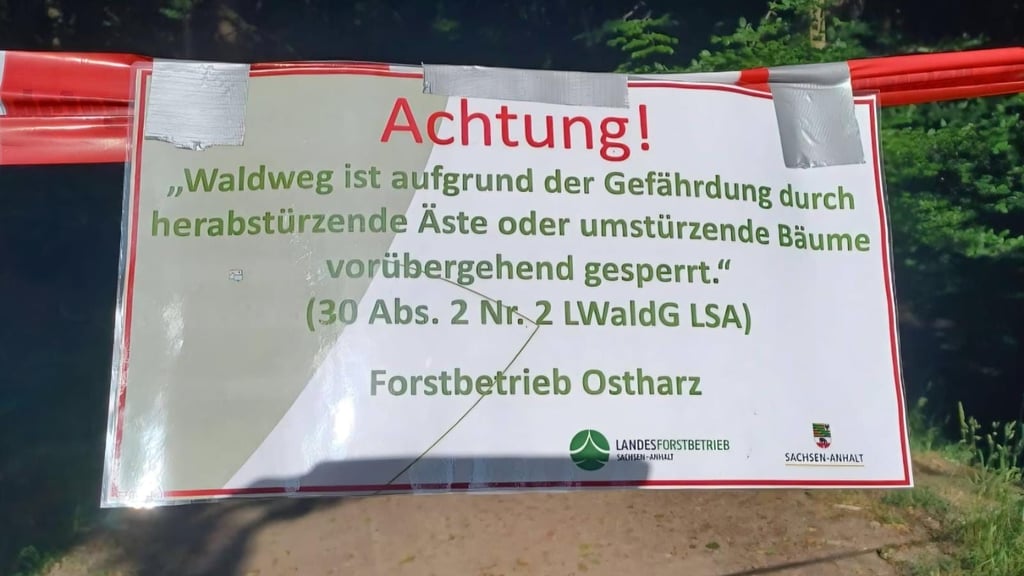 Der Naturlehrpfad von Meisdorf zum Hotel Falk & Frei ist weiterhin gesperrt. Am 21. Juli sollen Gefahrstellen beseitigt werden.