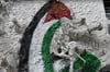 Dieses Relief, das viele an die mittelalterlich Judensau-Darstellung erinnerte, noch dazu umrahmt von der Palästinenserflagge, brachte der Kunsthochschule einen Antisemitismus-Vorwurf ein. 