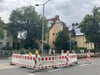 Der Rohrbruch in der Dessauer Puschkinallee.
