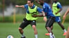 Baris Atik (l) hatte Magdeburg im Testspiel gegen Essen früh in Führung gebracht.