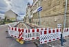 Die Bauarbeiten in der Friedrich-Naumann-Straße. 