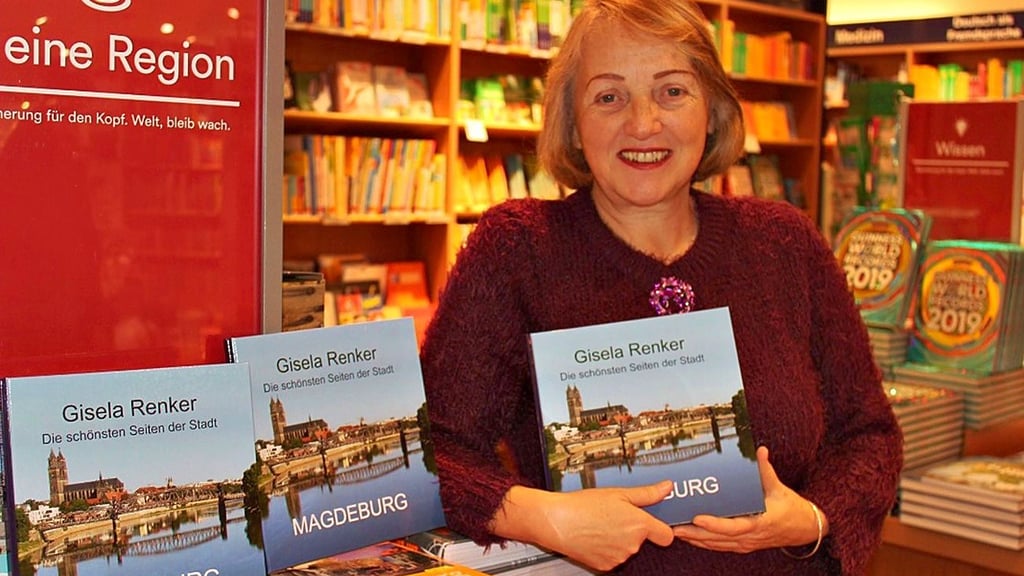 Nach der Präsentation des Fotobuches über Magdeburg stellte Gisela Renker einen Bildband über ihren Heimatort Helbra zusammen.