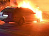 In Salzwedel stand  am Mittwochabend Am Stern  ein Auto in Flammen. Die Feuerwehr konnte ein Übergreifen auf andere Fahrzeiuge verhindern. 