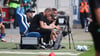 Während des Spiels war FCM-Trainer Markus Fiedler (vorne) bereits anzusehen, im Nachgang brachte er sie zum Ausdruck.