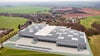 So sähe Görschen aus, wenn die  geplanten Logistikhallen direkt hinterm Ortseingangsschild gebaut würden. Um das Projekt zu ermöglichen, müsste der bestehende B-Plan geändert werden.  