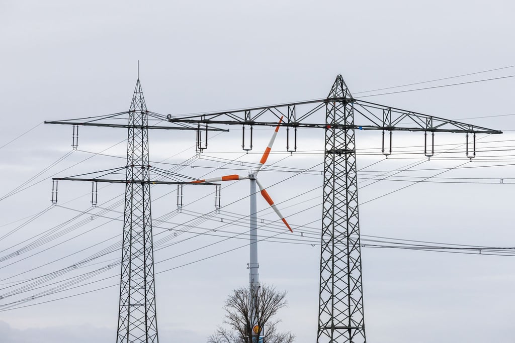 Damit der Windstrom bis zum Stromnutzer kommt, sind Stromleitungen nötig - das ist eine teure Sache.