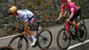 Der Belgier Remco Evenepoel (l) musste bei der Tour aufgeben.