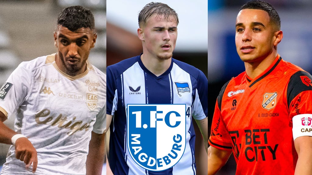 Rayan Ghrieb, Marten Winkler und Bilal Ould-Chikh könnten beim 1. FC Magdeburg die Außen verstärken.