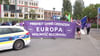 Die Partei Volt hatte an zehn Grenzpunkten zur Protestaktion „March for Open Borders“ aufgerufen.