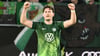 Wolfsburgs Jonas Wind traf im Vorbereitungsturnier in Zwickau gegen Dynamo Dresden.