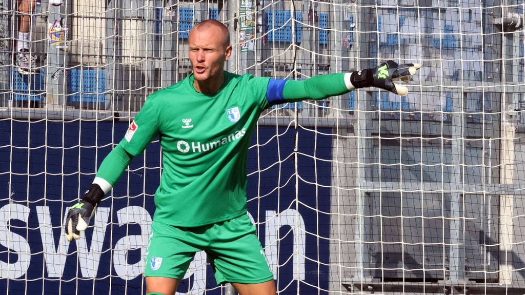 Dominik Reimann geht beim 1. FC Magdeburg gerne als Kapitän voran.
