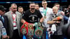 Oleksandr Usyk hält jetzt die Titel der Verbände WBA, WBO, WBC und IFB.