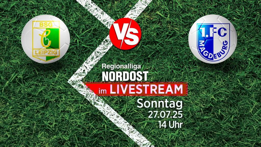 Der 1. FC Magdeburg II spielt am 27. Juli bei Chemie Leipzig. Wir zeigen die Partie der Regionalliga Nordost 14 Uhr im Livestream.
