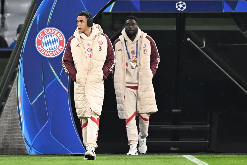 Fehlen lange verletzt: Jamal Musiala (l) und Alphonso Davies