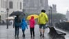 Über Sachsen gehen kräftige Regenfälle nieder. (Archivbild)