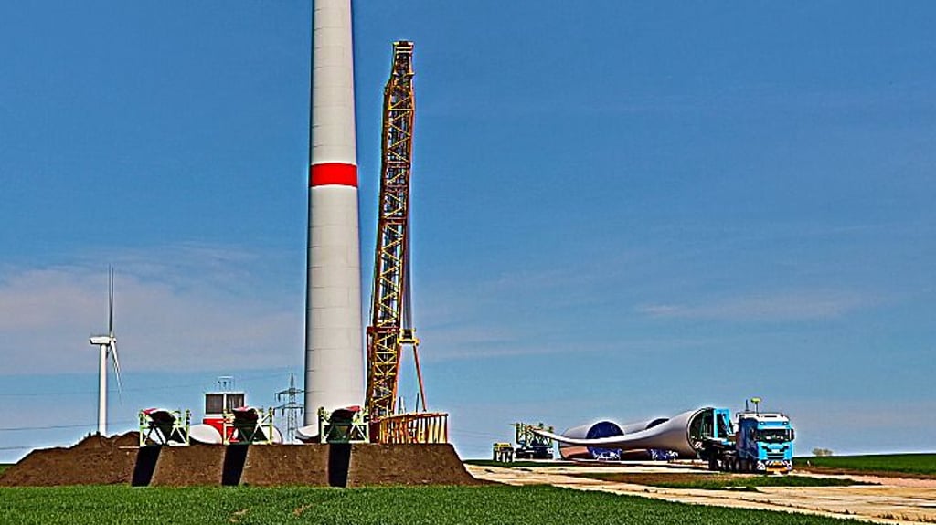 Im Windpark bei Dornbock errichtet UKA weitere Anlagen.