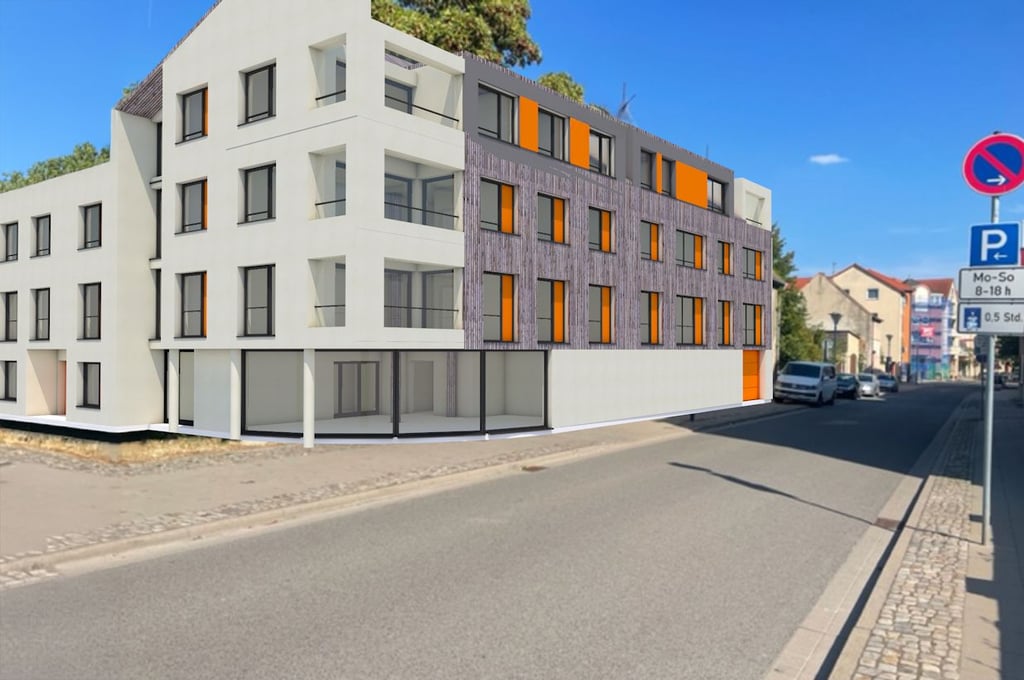In der Steinstraße in Schönebeck wollte die Salzlandsparkasse ein modernes Wohnhaus errichten. Doch vom Abriss einer Bauruine im Jahr 2022 abgesehen, ist auf dem zentrumsnahen Areal nichts passiert. Jetzt äußert sich die Sparkasse zu den Gründen.