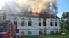 Diese Aufnahme entstand am Sonntagmorgen, 20. Juli 2025,  um 8.18 Uhr. Die Feuerwehren kamen gerade das zweite Mal zum selben – und eigentlich schon gelöschten – Brand nach Lichterfelde (Altmärkische Wische).