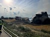 Der Feldbrand nahe Kerchau bei Zerbst wurde durch einen Mähdrescher ausgelöst.