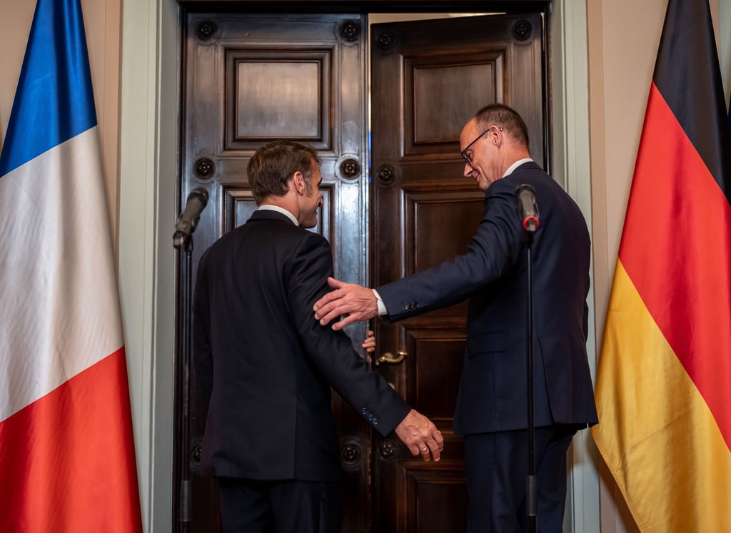 Merz und Macron sprachen in Berlin mehr als drei Stunden miteinander.