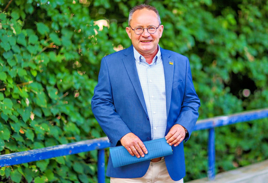 Der AfD-Stadtrat Frank Sauer ist Kandidat bei der Bürgermeisterwahl in Mücheln.